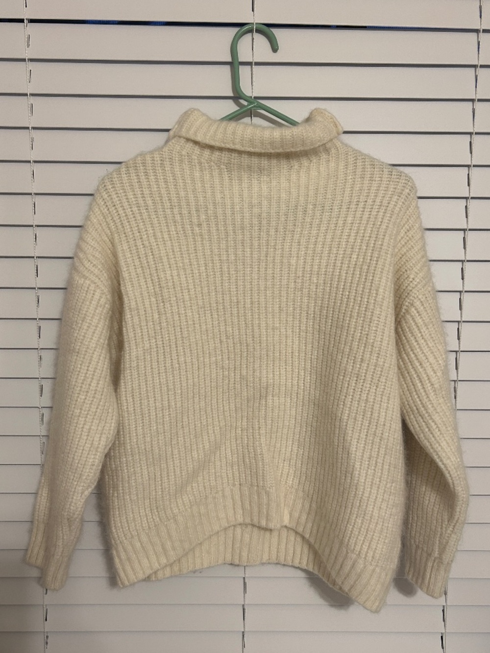 Anine Bing Alpaca Wool Turtleneck Sweater in Beige Size XS